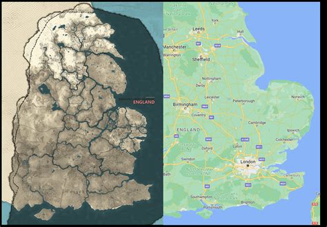 map of assassin's creed valhalla compared to modern england : r/MakeBelieveMaps