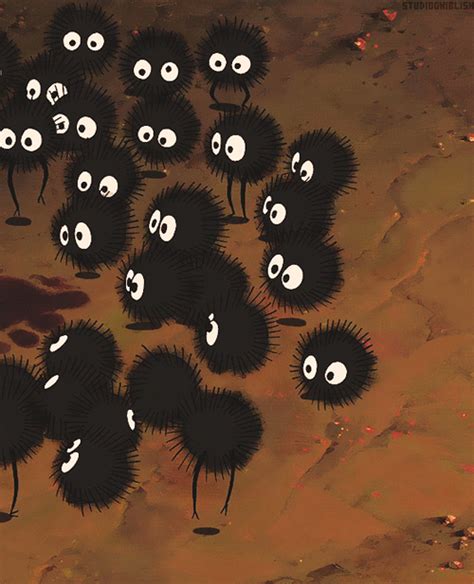 Studio Ghibli Soot Sprite Png : The soot sprites (conjured from soot itself) are small, black ...