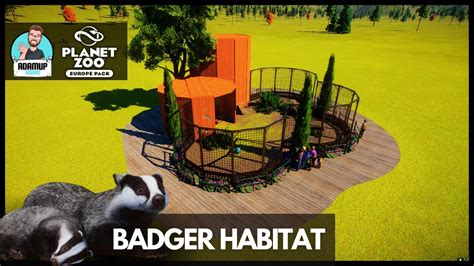 Planet Zoo Realistic Badger Habitat - Europe Pack - Speed Build - European Badger - YouTube