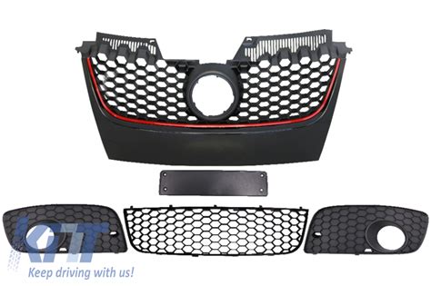 Parts Grilles suitable for Front Bumper GTI Design VW Golf 5 V MK5 ...