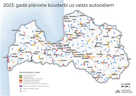 “Latvijas Valsts ceļi” mājaslapā publicēta karte ar šogad plānotajiem ...