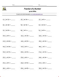 Whole Numbers And Fractions Worksheets