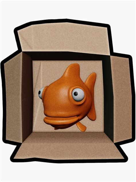 "Flopper Fish Floppa Box" Sticker for Sale by Scooter-HISV | Redbubble