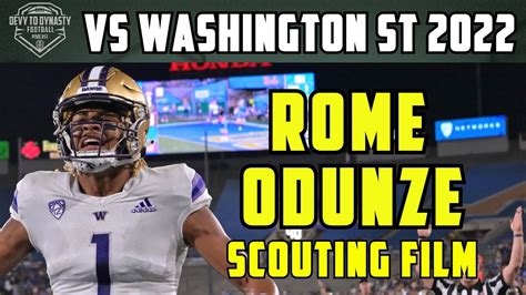 Rome Odunze | 2023 NFL Draft Scouting Film - YouTube