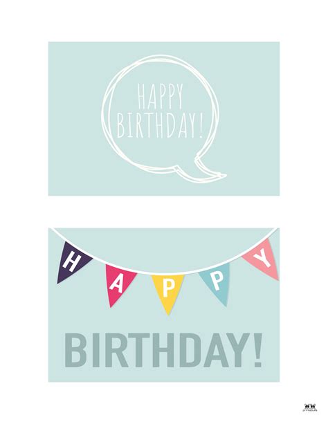 Printable Birthday Cards - 110 FREE Birthday Cards - PrintaBulk