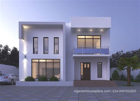 Floor Plan Modern Duplex House Designs In Nigeria - House Design Ideas