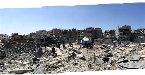 360 Degrees of Devastation: Gaza Neighborhood Left in Ruins