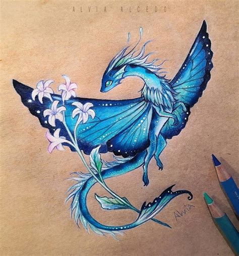 Dragons and Other Fantasy Creature Drawings | Cute dragon drawing ...