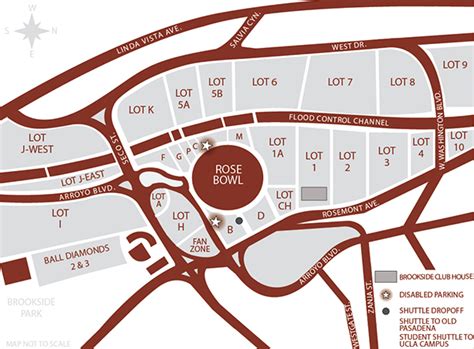 Map Of The Rose Bowl - Maping Resources