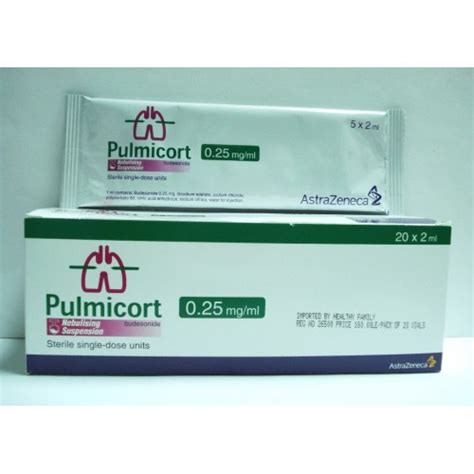 Pulmicort 0.25mg Ampoules - Rosheta