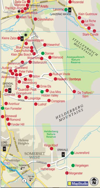 #Stellenbosch wine region map #southafrica #wineroute | South africa ...