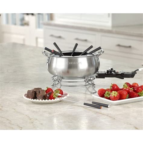 This 3-quart electric fondue pot set is perfect for chocolate, cheese, – OddGifts.com