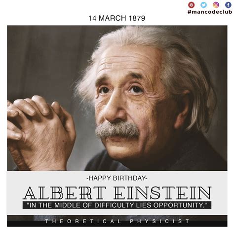 Happy birthday Albert Einstein | Science quotes, Science, Albert einstein