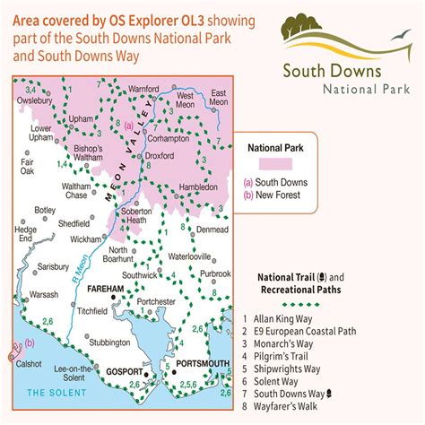 OS Map of Meon Valley | Explorer OL3 Map | Ordnance Survey Shop