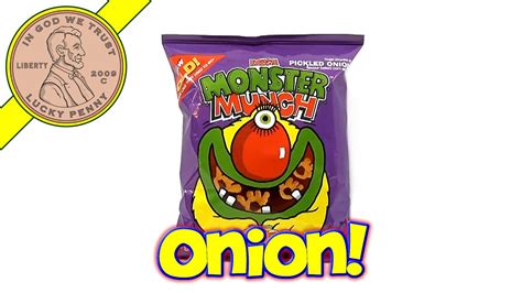 Mega Monster Munch Pickled Onion, Walkers - UK Candy & Snack Tasting - YouTube