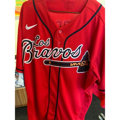 Bryce Elder MLB Authenticated Game Used Los Bravos Jersey - Size 48 ...