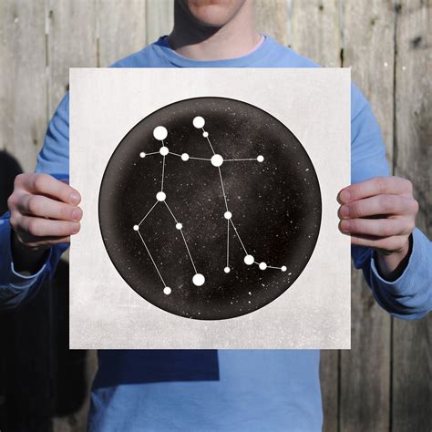 Gemini Constellation Art Print - Zodiac Constellations - Touch of Modern