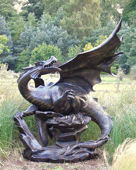 Black Country Metal Works Large Cast Aluminium Dragon Sculpture | Dragon sculpture, Sculpture ...