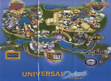 Theme Park Brochures Universal Orlando Resort Map 2008 | ThemeParkBrochures.net