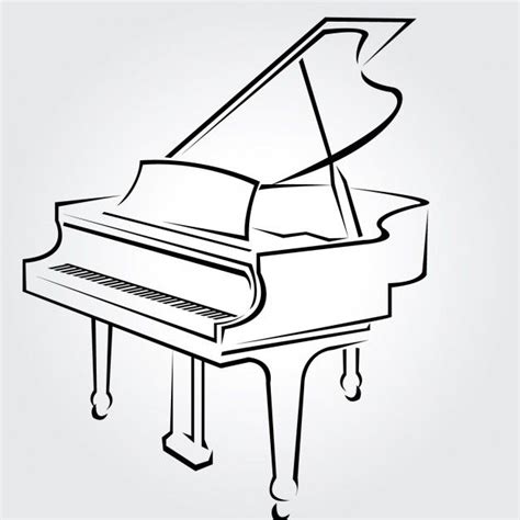 Piano Pencil Drawing at GetDrawings | Free download