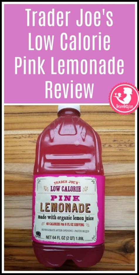 Trader Joe's Low Calorie Pink Lemonade review #traderjoes | Trader joes, Pink lemonade, Low calorie