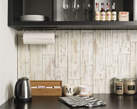 Brushed Coral Kitchen Backsplash | Kitchen wall panels, Wall paneling, Wood panel walls