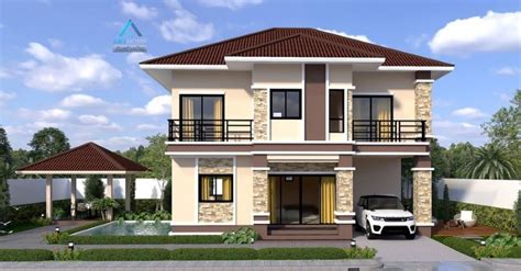 Two Storey Modern House Plan with Right Size - Pinoy House Designs