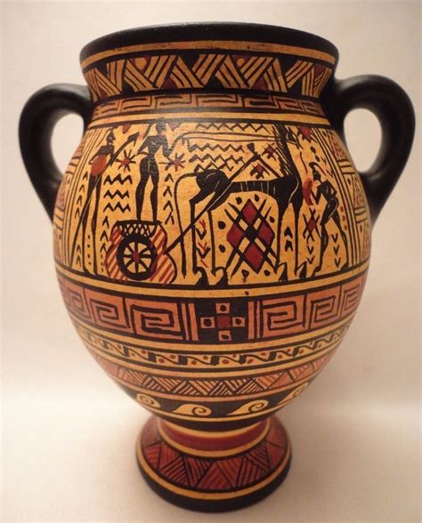 Archaeological Greek Pottery Art Rare 900 BC Geometric Painted Vase Amphora (eBay Link ...
