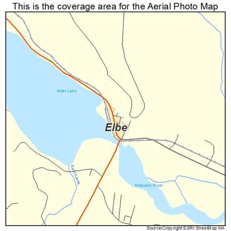 Aerial Photography Map of Elbe, WA Washington