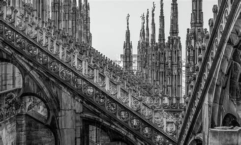 Roof Fragment Of Duomo In Milan, Italy Photograph by Elvira Peretsman ...