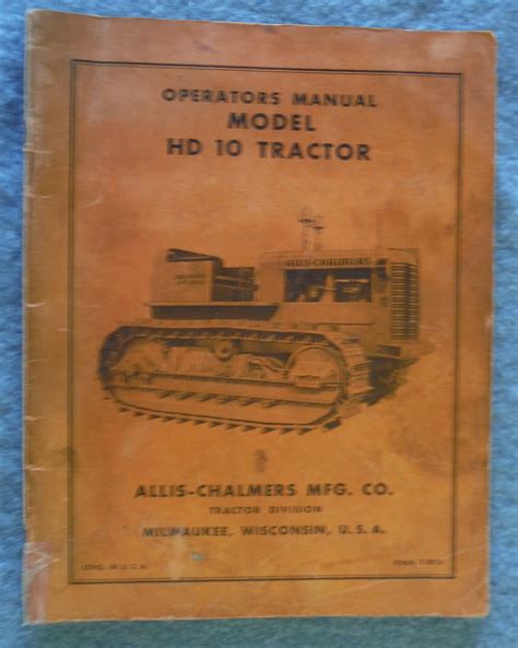 FS HD 10 Operator's Manual - AllisChalmers Forum