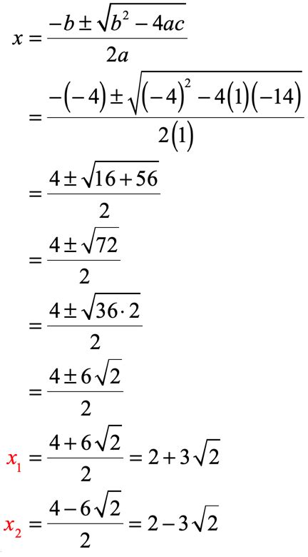 Using The Numeric Solver To Solve Equations In Quadratic