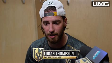 Logan Thompson Postgame 10/19 | Vegas Golden Knights