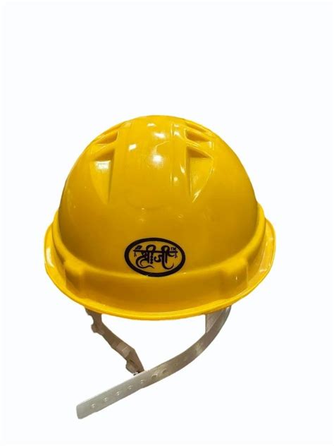 Shreeji Plastic Mine Helmet With Light, Standard: Isi, Size: Free Size ...