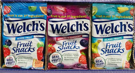 Welch's Fruit Snacks, Bulk Variety Pack with Mixed Fruit, Superfruit ...