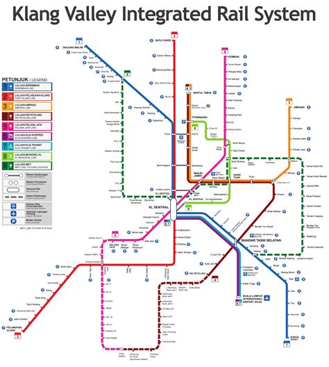 Malaysia train map - Map train malaysia (Malaysia)