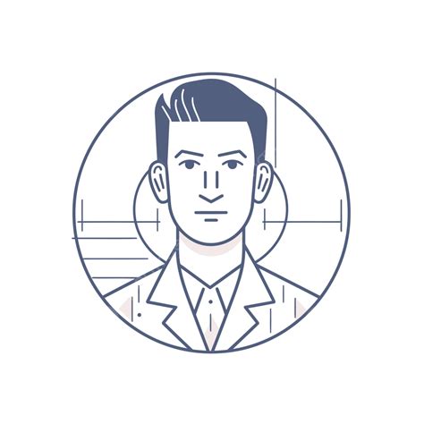 Inline Icon Of A Man In Suit Icon Vector, Lineal Icon, Journaliste, Bold Line PNG and Vector ...