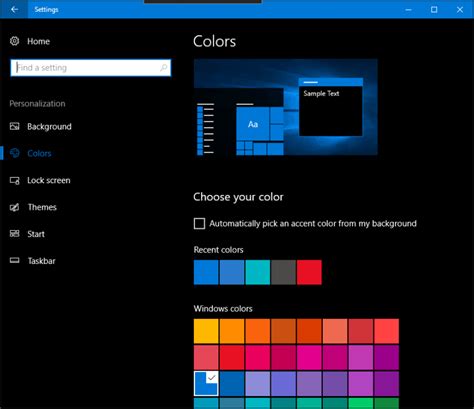 How to Change the Color and Appearance in Windows 10 Creators Update