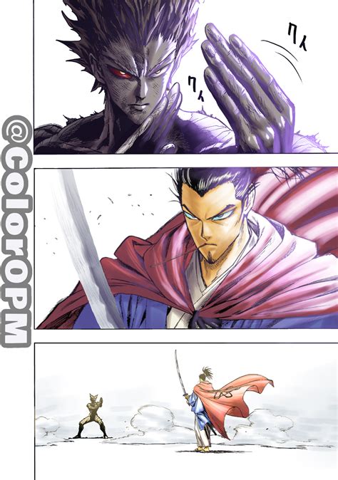 Garou vs Atomic samurai colored : r/OnePunchMan