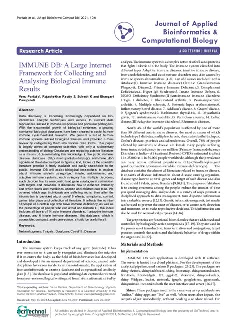 (PDF) Journal of Applied Bioinformatics & Computational Biology | Venu Paritala - Academia.edu