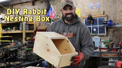 DIY Rabbit Nesting Box ~ Cheap And Easy! - YouTube