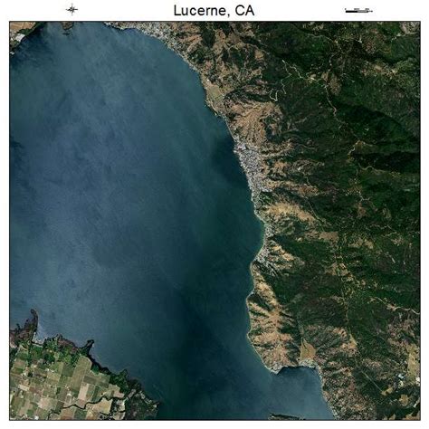 Aerial Photography Map of Lucerne, CA California