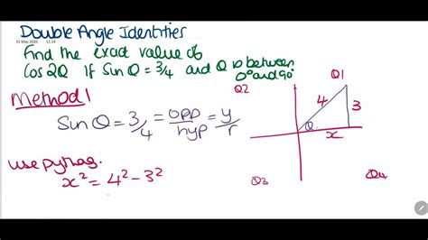 Double Angle Identities 2 Methods - YouTube