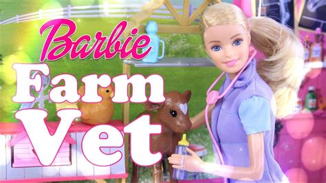 Unbox Daily: Barbie Farm Vet | Play Set Review | Feed Animals, Give Checkups and More - 4K - YouTube