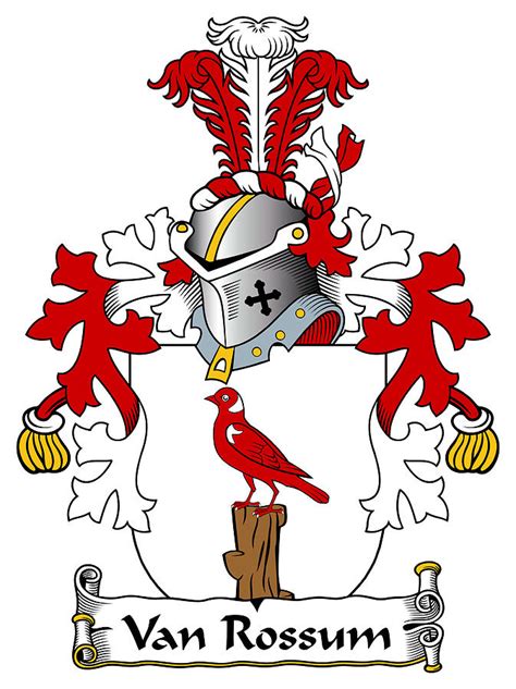 Van Rossum Coat of Arms Dutch Digital Art by Heraldry