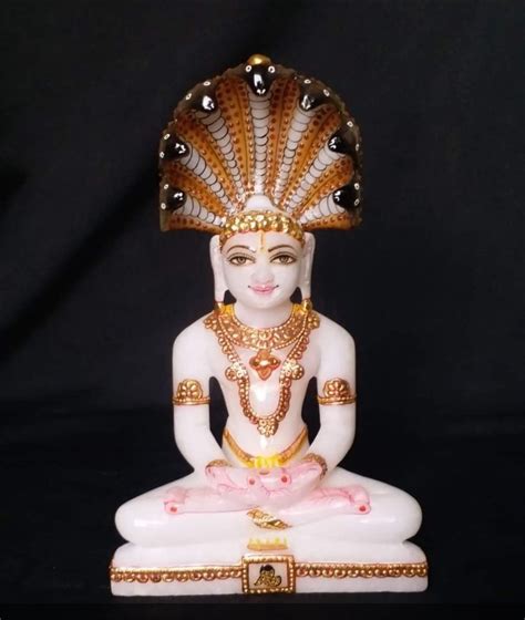 White Painted Parshwanath Bhagwan, For Worship at Rs 11000 in Jaipur