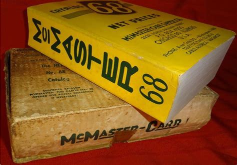 McMaster-Carr Catalog 68 1962 with original mailing carton: ebay auction 151161114783 11/17/13 ...