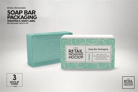 Retail Soap Bar Packaging Mockup (311779) | Branding | Design Bundles