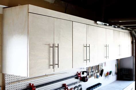 How to Build a DIY Wall Mounted Garage Cabinets - TheDIYPlan