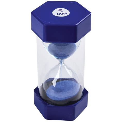 5-Minute Sand Timer | Blue Classroom Sand Timer